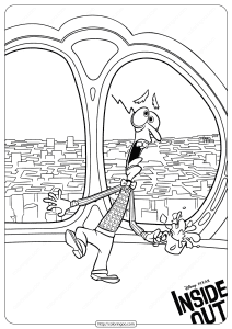 Disney Inside Out Bing Bong Coloring Pages