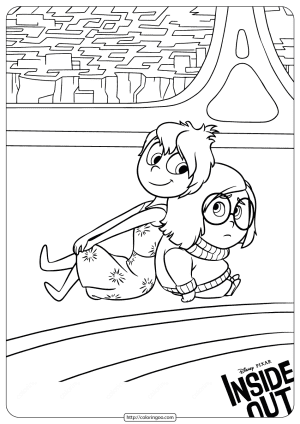 disney inside out sadness and joy coloring pages