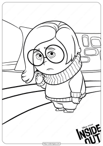 Printable Inside Out Emotions Coloring Pages