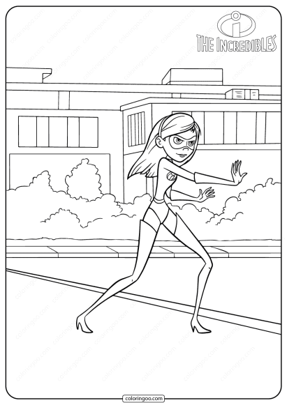 disney the incredibles violet coloring pages