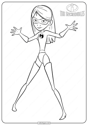 disney the incredibles violet pdf coloring pages