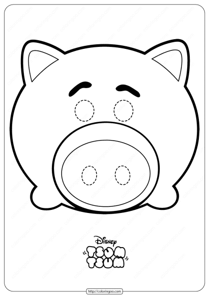 disney tsum tsum pig hamm mask