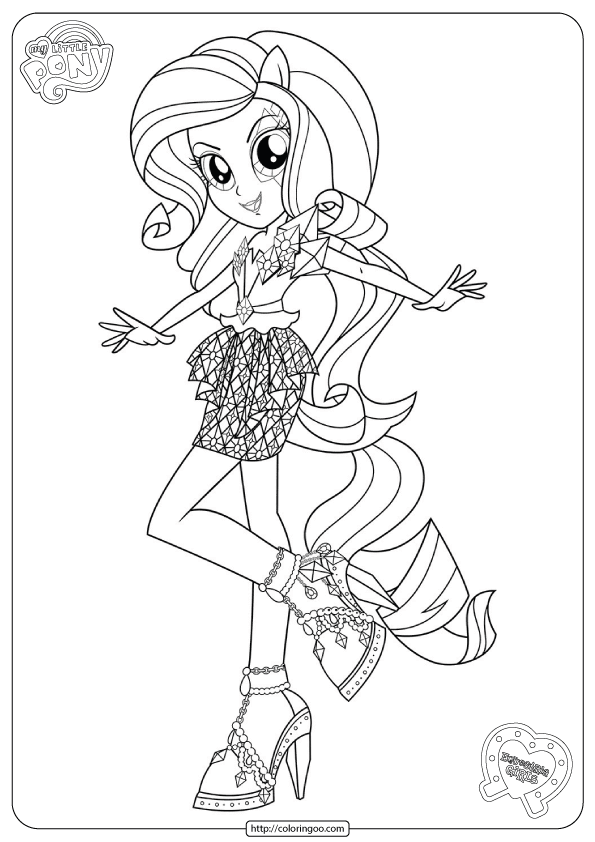 Equestria Girls Rainbow Rocks Coloring Pages