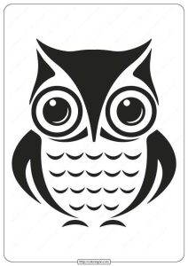 free printable owl coloring page