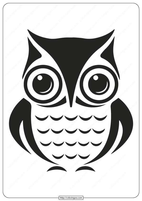 Printable Animals Owl Coloring Pages