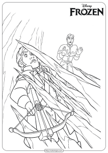 frozen elsa defend herself coloring pages