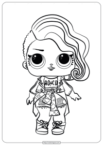 lol surprise rocker doll coloring pages