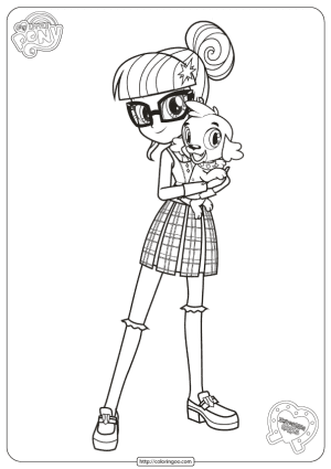 MLP Equestria Girls Twilight Sparkle Coloring Page