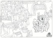 my little pony mermaid coloring pages