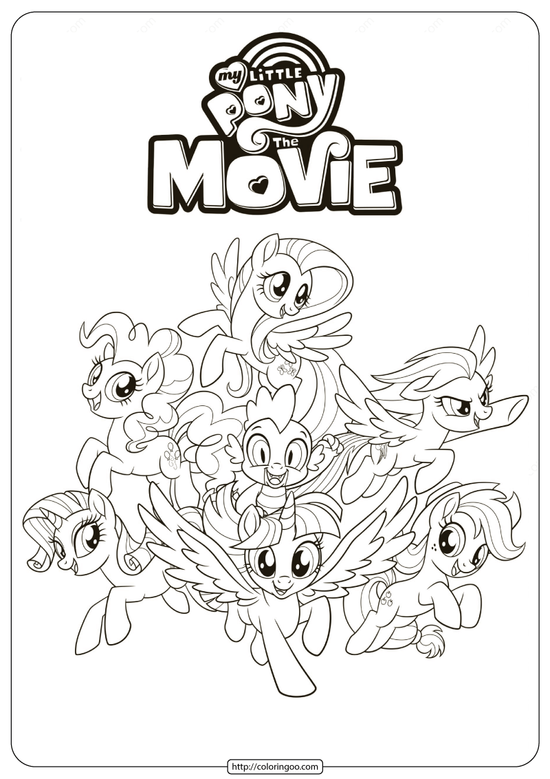my little pony the movie coloring pages th