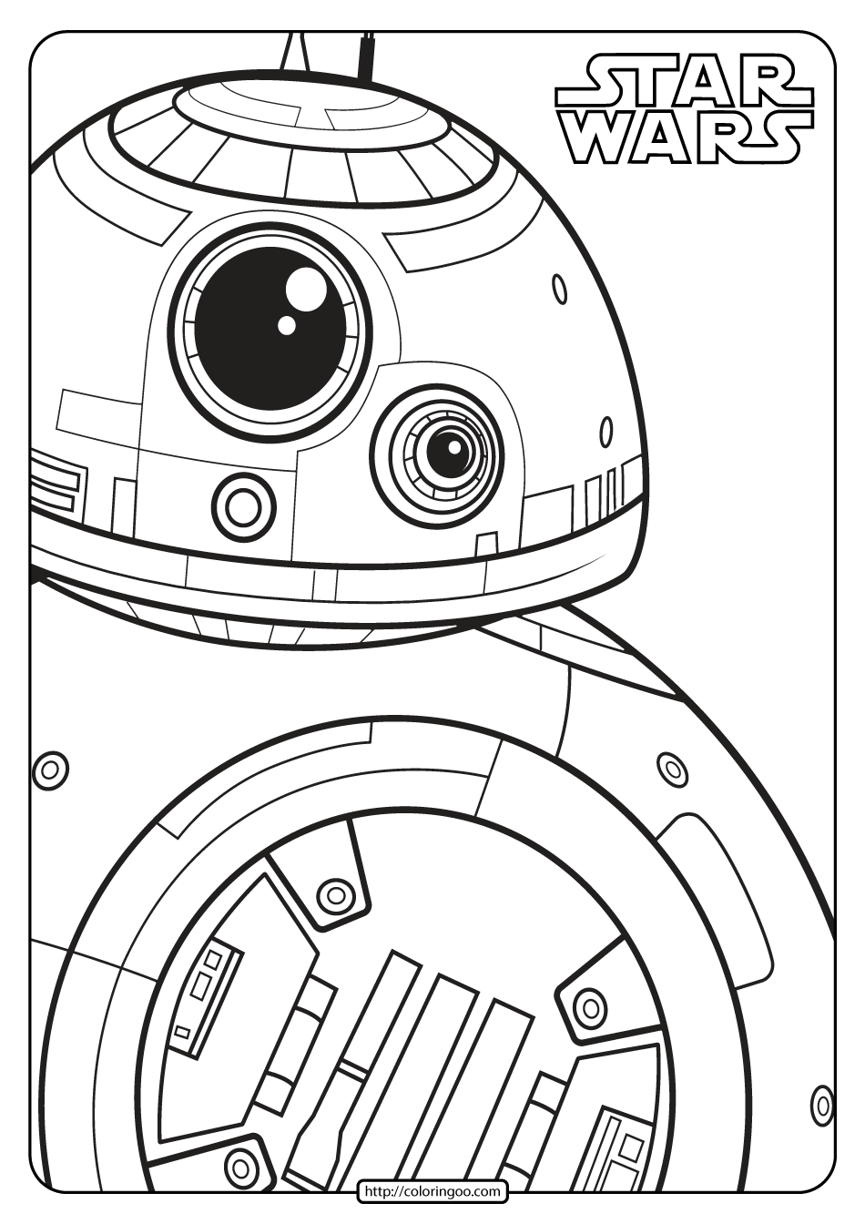 Printable Star Wars BB-8 Coloring Pages