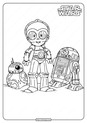 Printable Star Wars Droids Coloring Pages