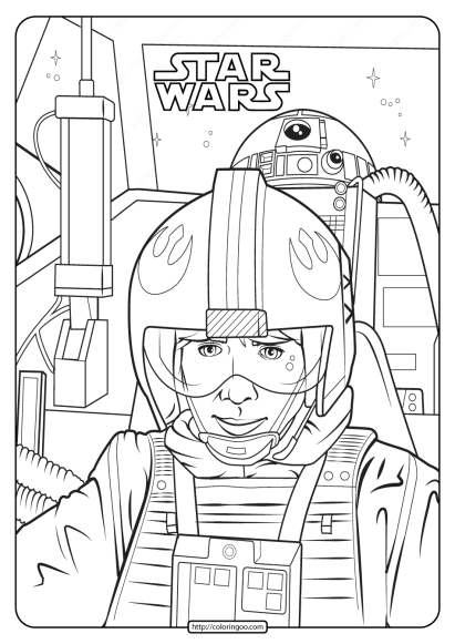 printable star wars luke skywalker coloring pages