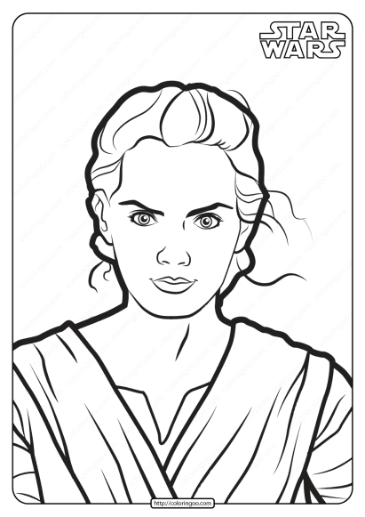 printable star wars rey coloring pages