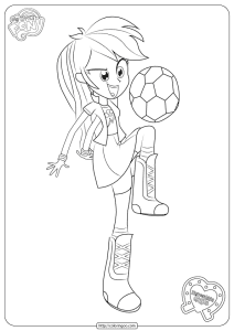 rainbow dash equestria girl coloring page th