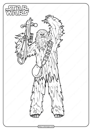 Printable Star Wars Chewbacca Coloring Pages