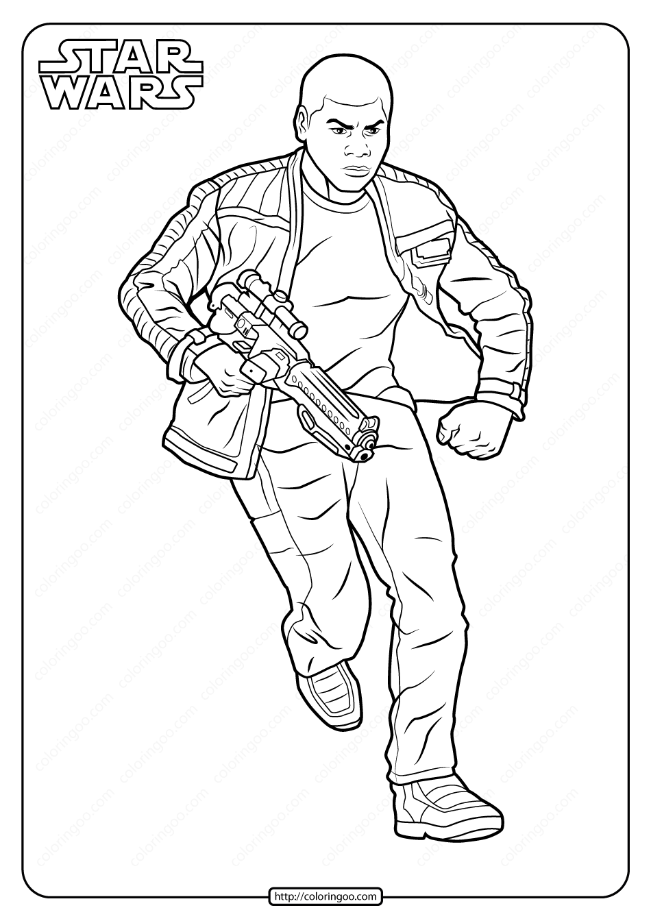 Printable Star Wars Finn Coloring Pages