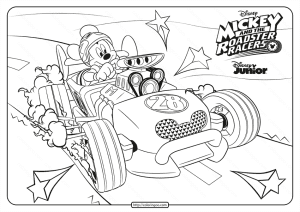 Mickey and The Roadster Racers Coloring Book