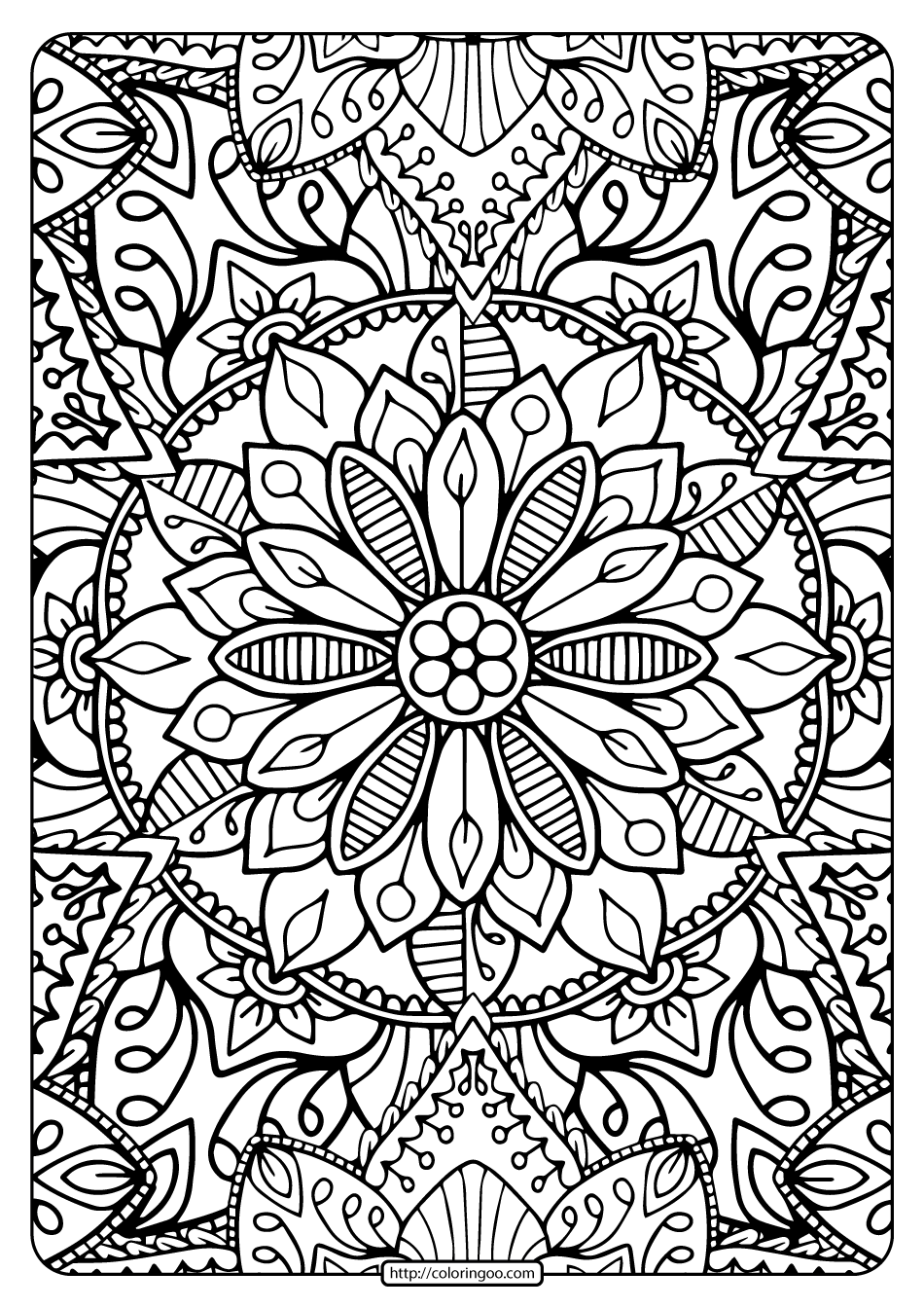 Printable Coloring Book Pages For Adults 006