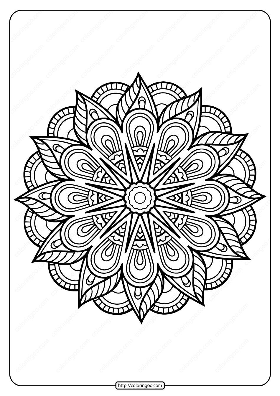 Printable Coloring Book Pages for Adults 007