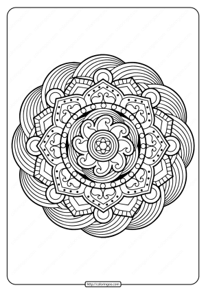 Printable PDF Coloring Book Pages for Adults 011