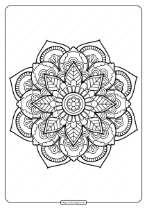 Printable PDF Coloring Book Pages for Adults 028