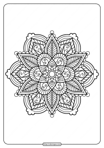 Printable PDF Coloring Book Pages for Adults 020 - Free Printable ...