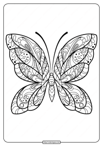 butterfly mandala coloring pages book 38