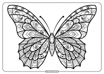 butterfly mandala coloring pages book 39