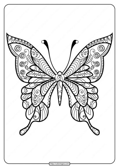 butterfly mandala coloring pages book 40
