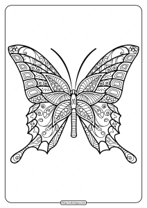 butterfly mandala coloring pages book 42