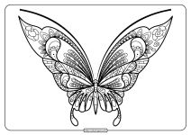 butterfly mandala coloring pages book 43