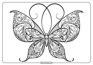 butterfly mandala coloring pages book 48