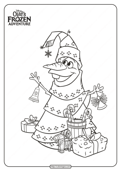 Disney Olaf's Frozen Adventure Coloring Pages 01