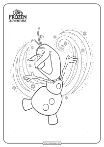 Disney Olaf's Frozen Adventure Coloring Pages 02