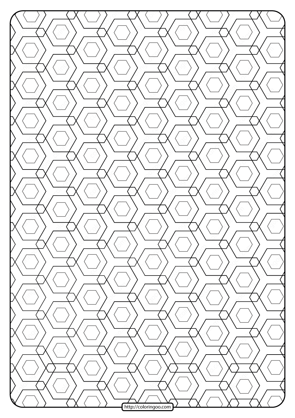 Free Printable Geometric Pattern PDF Book 010