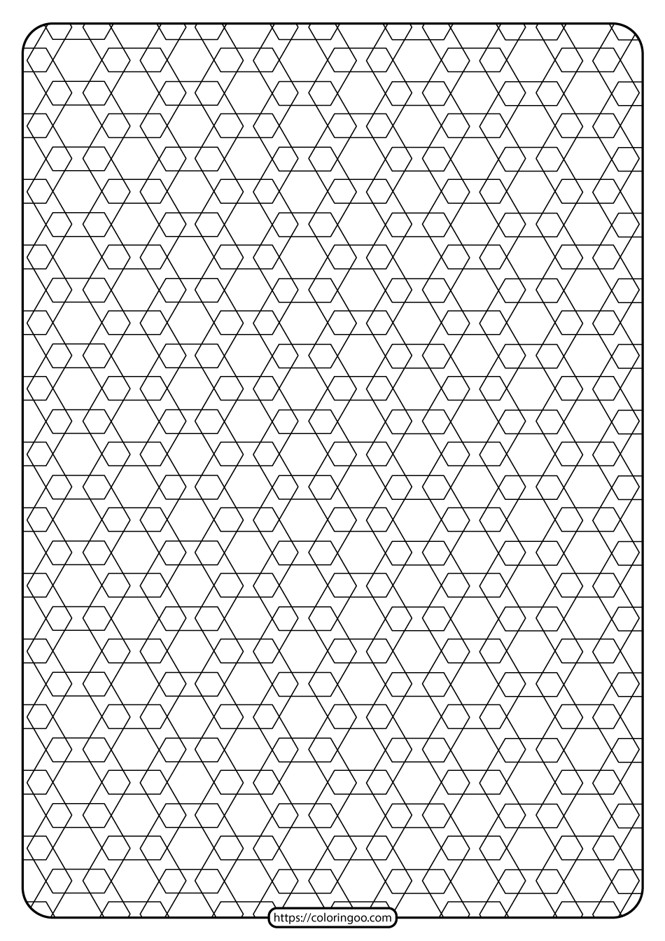 Free Printable Geometric Pattern PDF Book 014