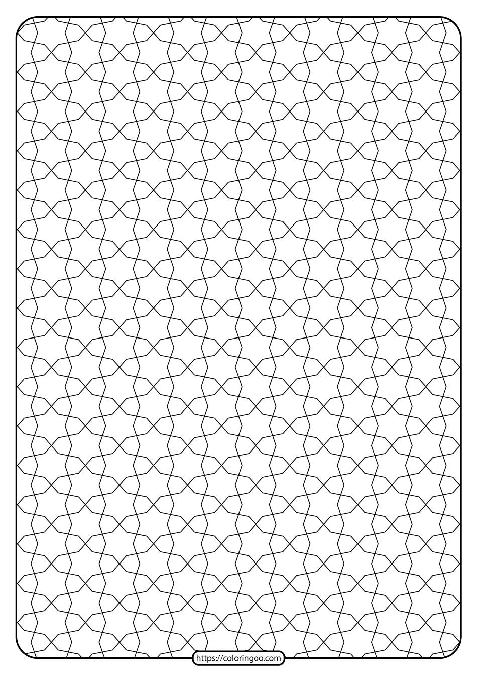 Free Printable Geometric Pattern PDF Book 016