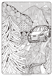 printable audi coloring book page 02