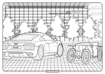 printable audi coloring book page 07