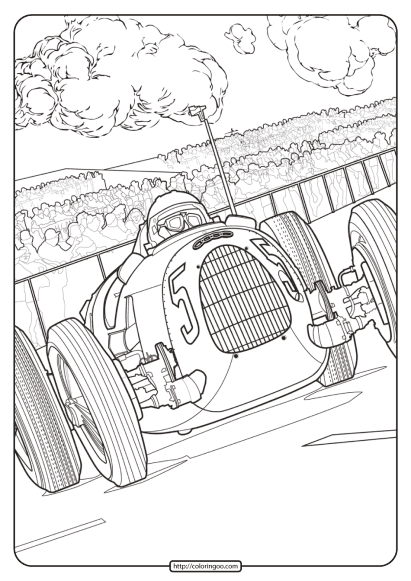 printable audi coloring book page 08