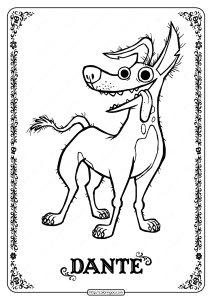 printable disney coco dante coloring pages 1