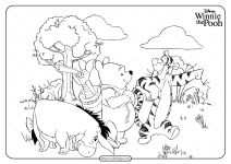 printable disney winnie the pooh coloring pages