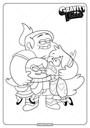 Gravity Falls Best Friends Forever Coloring Page