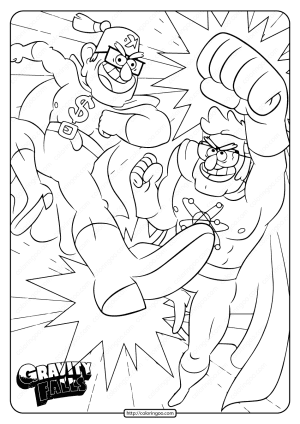 Gravity Falls Stan and Ford Coloring Pages