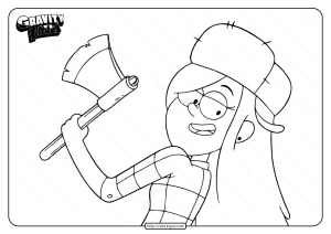 Printable Gravity Falls Wendy Coloring Pages
