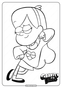 Printable Gravity Falls Mabel Pines Coloring Pages