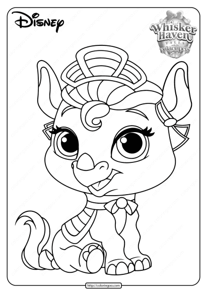 printable palace pets alora pdf coloring pages