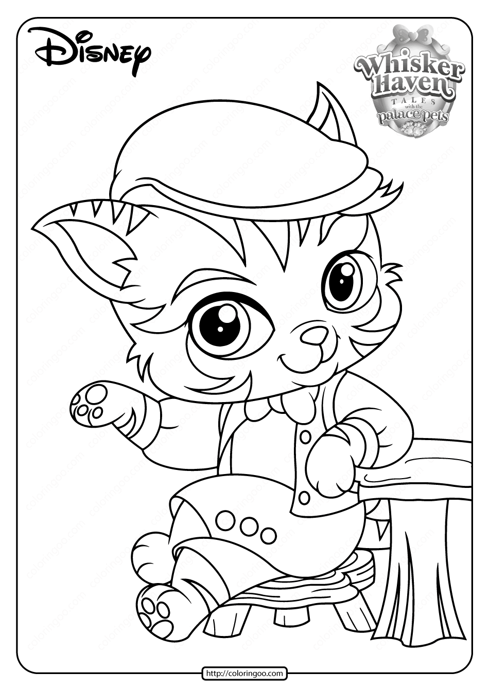 printable palace pets barnaby pickles pdf coloring page