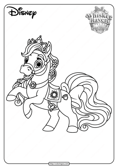 printable palace pets blondie pdf coloring pages